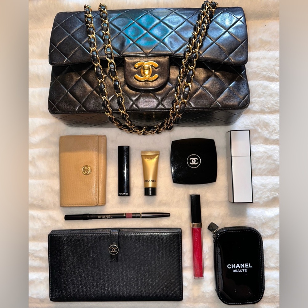 Chanel Double Flap Lambskin with Gold-Tone Harware